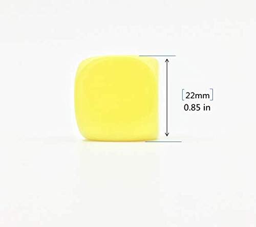 22MM Rounded Blank Six Sided Dice Lianshi Teaching Created Sesources Game Teaching Plastic Cubes Four Colors Choosable