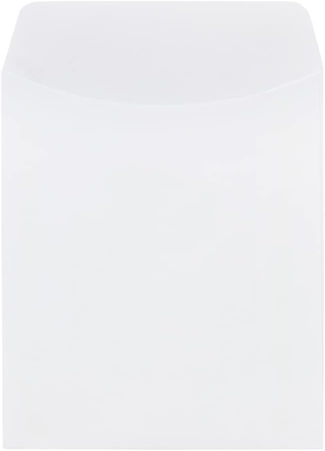 Hygloss 30 Library Card Pockets 3.5x5 Inch - Non-Adhesive Pocket Envelopes - White - Classroom Envelope Pockets - Ideal for Organizing - Colorful Small Library Book Pocket