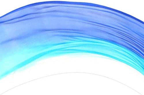 KIKIGOAL 2pcs 2.5x0.9M/98.43"x35.43" Multi-Color Dance Silk Veil Poi