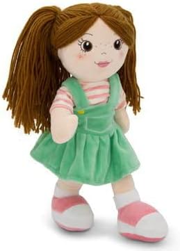 Playtime by Eimmie 14" Soft Baby Doll for Girls (Allie) - Plush Rag Doll for Toddlers & Infants, Washable Stuffed Toy with Sensory Fabric Body - Great for Baby Showers, Birthdays & Special Occasions
