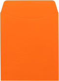 Hygloss 30 Library Card Pockets 3.5x5 Inch - Non-Adhesive Pocket Envelopes - Orange - Classroom Envelope Pockets - Ideal for Organizing - Colorful Small Library Book Pocket