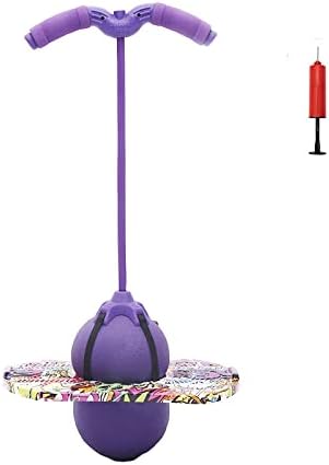 BoterLun Pogo Jumper with Handle, Pogo Ball Pogo Stick with an Air Pump,Trick Board Balance Board for Kids Ages 6 & Up and Adults,