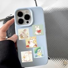 Cute Rabbit Stickers 500PCS Cartoon Easter Bunny Stickers Vinyl Decals for Laptop IPAD Ebook Reader Water Bottle Waterproof Aesthetic Sticker for Boys Girls Teens