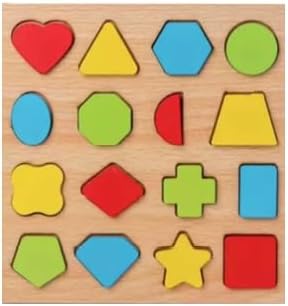Wooden Puzzle for Kids, Set of 3 Pack Educational Boards, Alphabet Shape, Numbers 1-20, Shape, Ages 3,4,5, Perfect for Montessori Kids