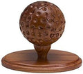 CHH 5.5" Medium Brown Wooden 3D Golf Ball Brain Teaser Puzzle