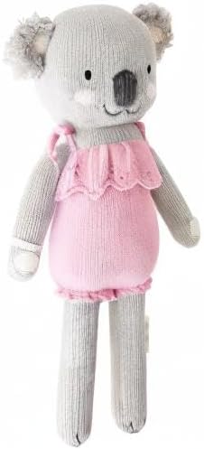 cuddle + kind Claire The Koala Regular 20" Hand-Knit Doll – 1 Doll = 10 Meals, Fair Trade, Heirloom Quality, Handcrafted in Peru, 100% Cotton Yarn