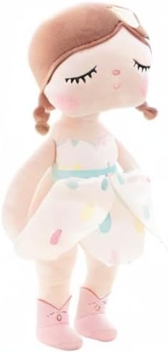 MeToo Princess Doll - 13" Soft Plush Angela Doll, Cute Flower Fairy, Non-Toxic PP Cotton, Tulips