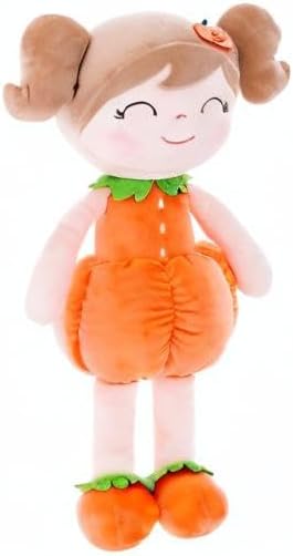 Gloveleya Dolls Halloween Pumpkin Baby Girl Gifts Plush Pumpkin Doll Soft Toys Orange 18 inches