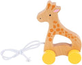 Ganz Butterscotch Giraffe Wooden Pull Toy, 5.5-inch Height, BG4584
