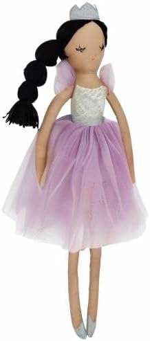 MON AMI Princess Violette Designer Doll – 22”, Soft & Elegant Stuffed Plush Princess Doll, Use as Toy or Room Decor