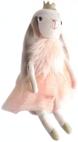 MON AMI Princess Bunny Stuffed Doll - 18", Soft & Cuddly Plush Animal Doll for Kids of All Ages, Use as Toy or Room Décor