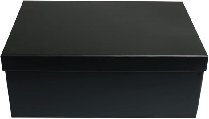 novelinks Photo Case 4" x 6" Photo Storage Box - 10 Inner Picture Storage Container (Black, 2 Pack)