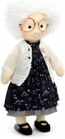BlissfulPixie Handmade Soft Girl Rag Doll - Ella 12" with Cute Stuffed Plush, Ideal First Doll for Babies & Toddlers