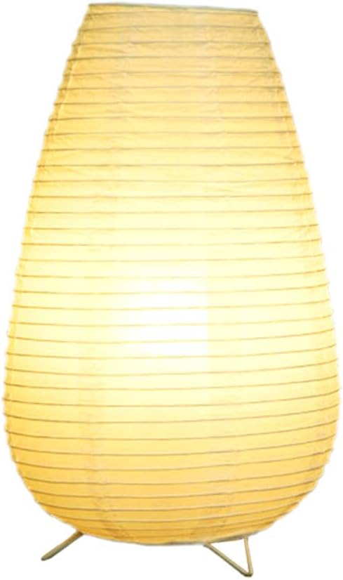 Bedside Table Lamp Paper and Standing Lamp Room Decoration Festival Lantern Light Nightstand Desk Lamp Bedroom Dresser Living Kids Room College Dorm Coffee (White, 15.35"x8.66"x8.66")