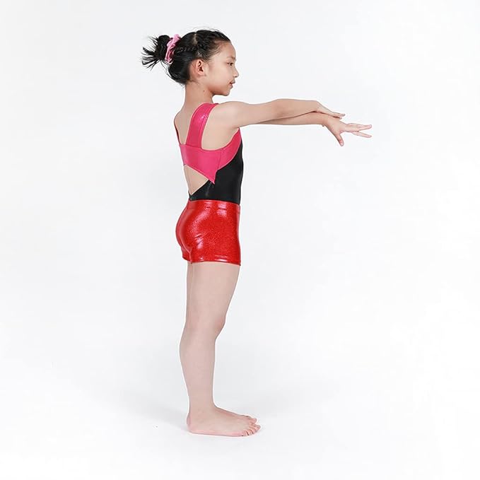 Aosva Little Big Girls' Sparkle Dance Tumbling Athletic Gymnastics Short 2-14Years