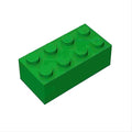 Classic Building Bricks 2x4, Compatible with Lego Parts and Pieces 3001, 110 Piece Bulk Building Block, Creative Building Block for Age 6+ Boys Girls and Bulk Enthusiast (Green)