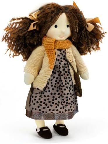 BlissfulPixie Ballerina 12" Waldorf Doll - Handmade Personalized Collectors Rag Doll for Kids Birthday Present with Beautiful Present Box