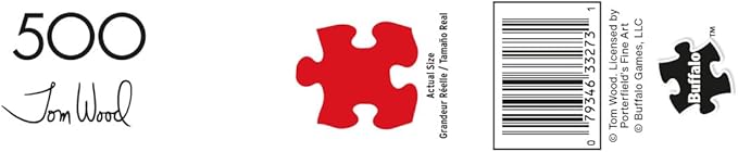 Buffalo Games - Tom Wood - Mr. Grumpy Grey - 500 Piece Jigsaw Puzzle for Adults - Challenging Puzzle Perfect for Game Nights - Finished Size is 21.25 x 15.00