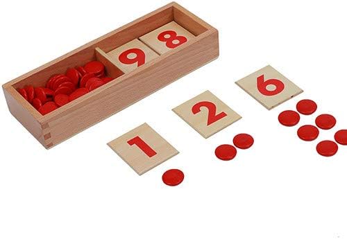 Montessori Math Materials Number Puzzle 1-10 for Preschool Early Learning Tool for Kids