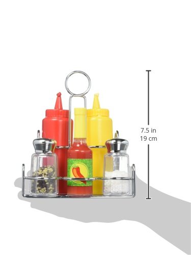Melissa & Doug 6-Piece Condiments, Play Food Set with Kids Play Kitchen Accessories, Preschool Learning Toys for Girls & Boys 3+