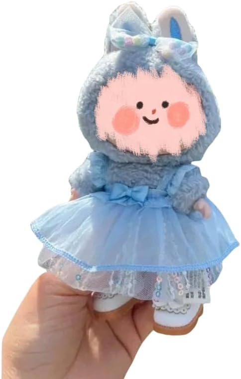 Luxury Chic Doll Clothes Set with Elegant Dress, Shirt, Bow & Necklace - Premium Outfit for Dress Up, Collecting & Gift Giving - Perfect for Kids, Doll Collectors & 18 Dolls (8)