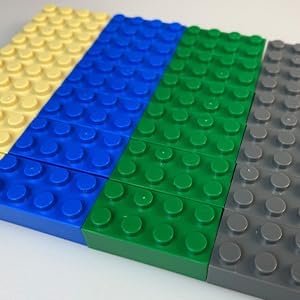 200 Piece Classic Building Bricks, 2x4 Building Blocks STEM Creative Building Toys, Blue, Gray, Green, Sand(Samll Bricks, 1.25x0.62x0.47 in)
