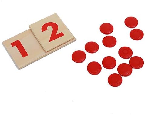 Montessori Math Materials Number Puzzle 1-10 for Preschool Early Learning Tool for Kids