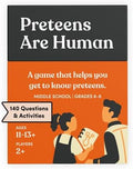 Preteens are Human | 140 Conversation Cards to Help You Get to Know Preteens | Card Game for Middle School Preteens | Designed by Experts for Grades 6-8 | Ages 11-13+