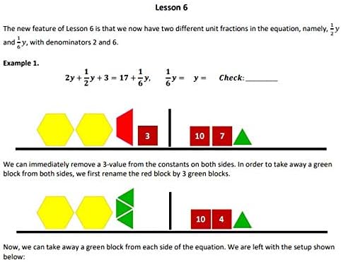 The Hands-On Equations® FRACTIONS Learning System. A manipulatives-based introduction to fractional linear equations.