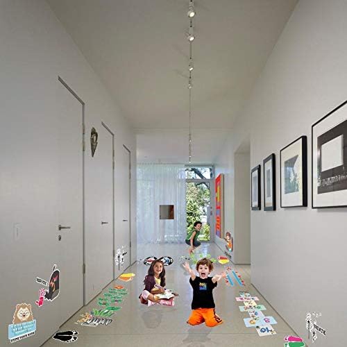 Classroom Decor Sensory Path Decals for Floor & Wall - Number Flower Hopscotch Floor Stickers for Boosting Gross Motor Skills
