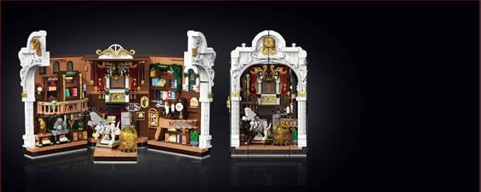 Dinosaur Museum Book Nook Building Set with Lights, DIY Booknook Building Block Toy for Bookshelf Home Decor, 1500 PCS Miniature House Model Building Brick Kit for Adults Teens Boys Girls 12+