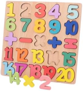 Wooden Puzzle for Kids, Set of 3 Pack Educational Boards, Alphabet Shape, Numbers 1-20, Shape, Ages 3,4,5, Perfect for Montessori Kids