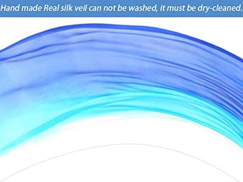 KIKIGOAL 2pcs 2.5x0.9M/98.43"x35.43" Multi-Color Dance Silk Veil Poi