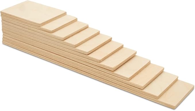 Wooden Rainbow Building Boards, 3 Sets of 11 DIY Rainbow Slats for Open-Ended Play and Skill-Building, by Woodpeckers