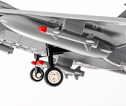 SEMKY Military F-15 Eagle Fighter Jet Air Force Building Block Set (262 Pieces) -Building for Military Fans and Kid