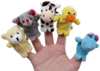 Finger Puppet Set | The Original Storytime Learning Aid | 16 Pack | Puppets for Teachers | Parents | Students & Children - Storytelling Reading Prop