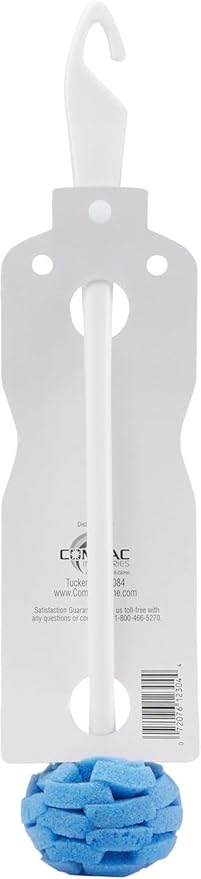 Compac Home Water Bottle Wand 12 inch Long Handle Sponge Petals Brush/Clean Thermos, Coffee Mugs, Sport Bottles, 3 Count