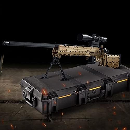 CASEIER M24 Building Blocks Gun-Sets, 1:1 Large Army Toys for Boys Adult Teen, Shootable Sniper Model Guns, Cool Birthday Gifts for Men Kids, Collectible Block Weapon for Military Fan 1380 PCS