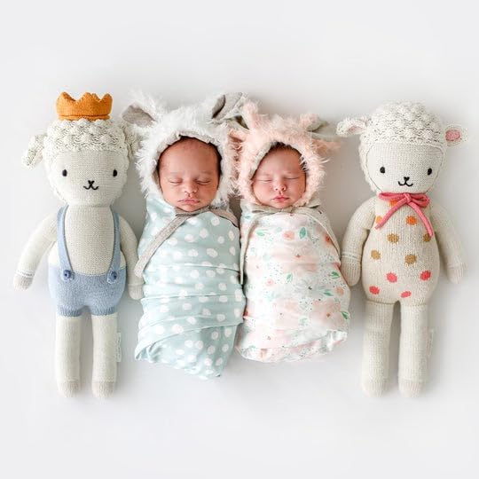 cuddle + kind Lucy The Lamb Regular 20" Hand-Knit Doll – 1 Doll = 10 Meals, Fair Trade, Heirloom Quality, Handcrafted in Peru, 100% Cotton Yarn