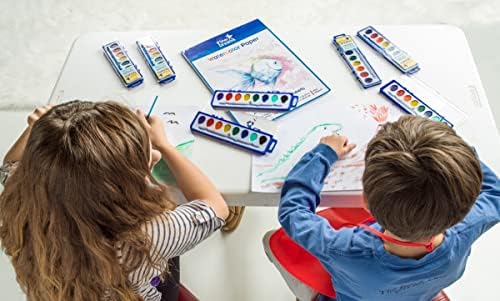 108 Sheets of Art Paper (11.7" x 8.3") Perfect as Watercolor Paper, Drawing, Sketching & Finger Painting - Ideal for Kids, Adults & Water Color Paper Sets. Save with a Bulk Pack of Loose White Sheets