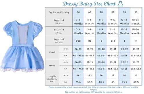 Dressy Daisy Princess Onesie Romper Fancy Dress Costume Halloween Birthday Bodysuit Outfit with Headband for Infant Baby Girl