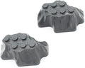 Classic Building Rock Bulk, Rockery Panel 4x6 20 Piece, Compatible with Lego Parts and Pieces: (Color:Dark Gray)