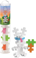 PLUS PLUS Big - 15 Piece Bunny Tube- Construction Building Stem/Steam Toy, Interlocking Large Puzzle Blocks for Toddlers and Preschool
