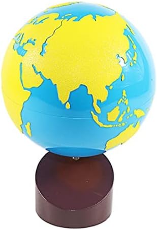 Montessori Geography Materials Globe of World Parts/Continents Preschool Early Educational Equipment Kids Culture Learning Toys Know World Globe (Yellow)