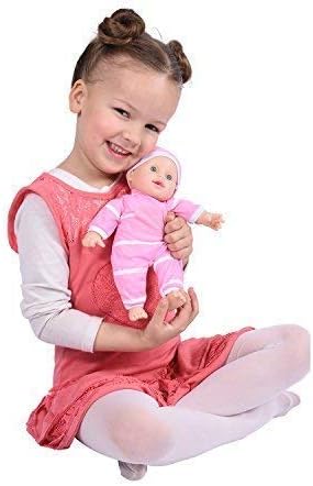 The New York Doll Collection 11 inch Soft Body Baby Doll in Gift Box - 11" Doll Toy for Kids, Boys, Girls and Toddlers - Baby Doll Pacifier Accessory Included