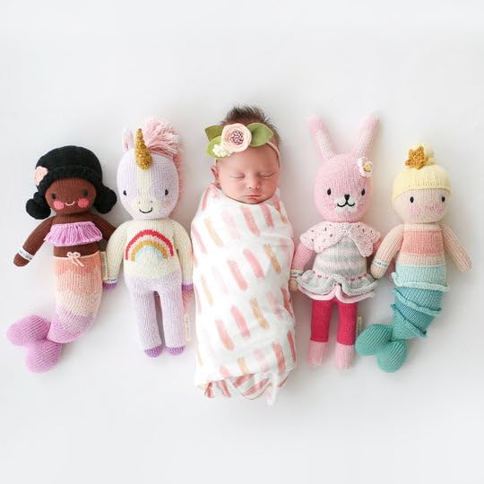 cuddle + kind Zoe The Unicorn Little 13" Hand-Knit Doll – 1 Doll = 10 Meals, Fair Trade, Heirloom Quality, Handcrafted in Peru, 100% Cotton Yarn