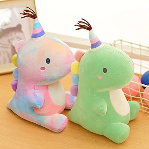 Stuffed Animal Plush Toys, Cute Dinosaur Toy, Soft Dino Plushies for Kids Plush Doll Gifts for Boys Girls (Colorful, 19.7 Inch)