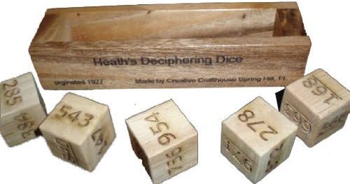 Creative Crafthouse Heath's Deciphering Dice Di-Ciphering Trick - Magic Dice for Amazing Number Predictions