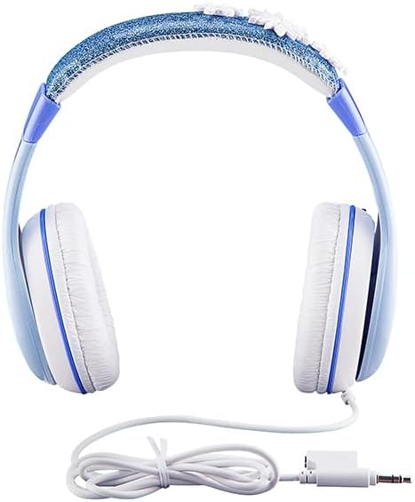 Frozen 2 Kids Headphones, Adjustable Headband, Stereo Sound, 3.5Mm Jack, Wired Headphones for Kids, Tangle-Free, Volume Control, Foldable, Childrens Headphones Over Ear for School Home, Travel