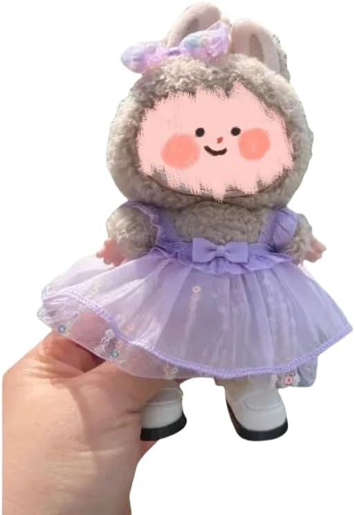 Luxury Chic Doll Clothes Set with Elegant Dress, Shirt, Bow & Necklace - Premium Outfit for Dress Up, Collecting & Gift Giving - Perfect for Kids, Doll Collectors & 18 Dolls (9)
